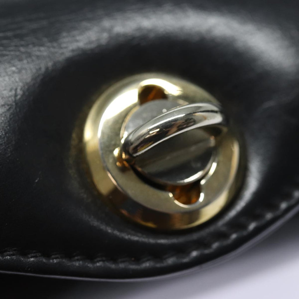 GUCCI Hand Bag Leather Black ep4686