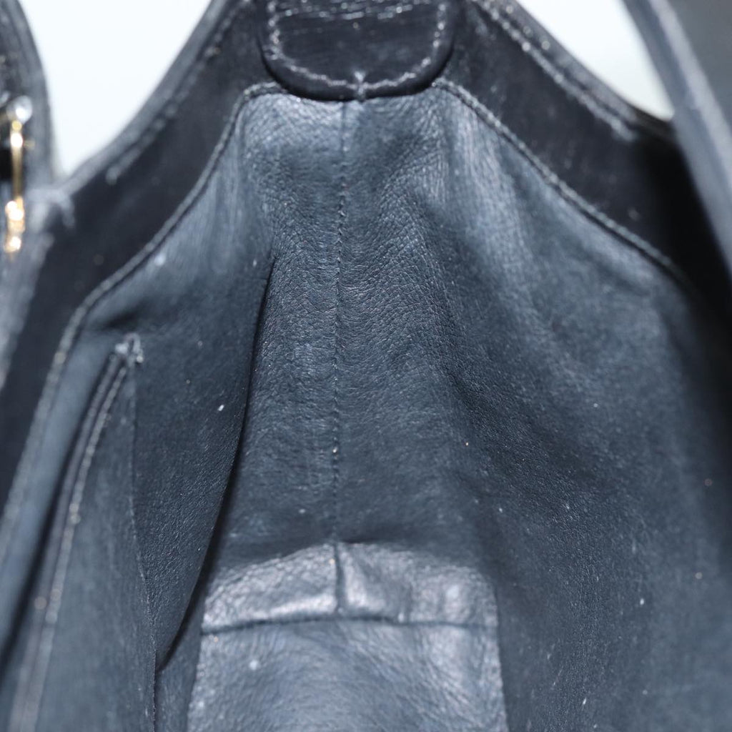 GUCCI Hand Bag Leather Black ep4686