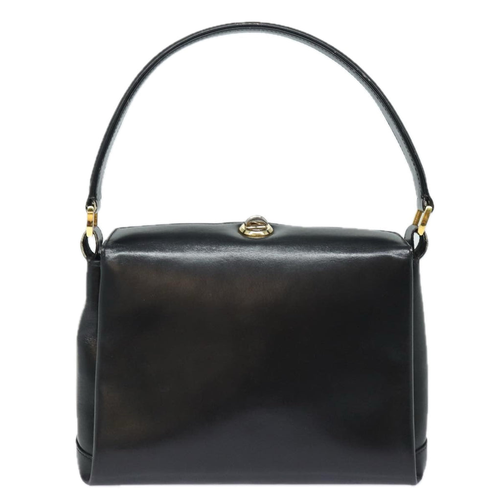 GUCCI Hand Bag Leather Black ep4686