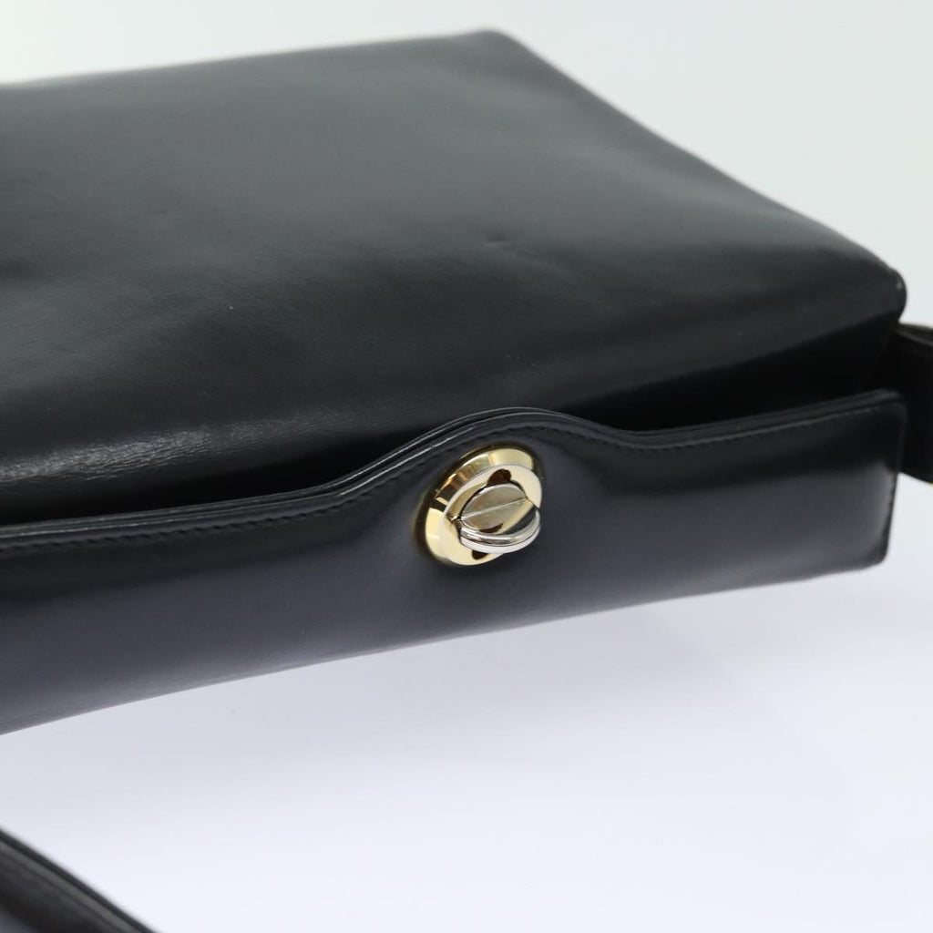 GUCCI Hand Bag Leather Black ep4686