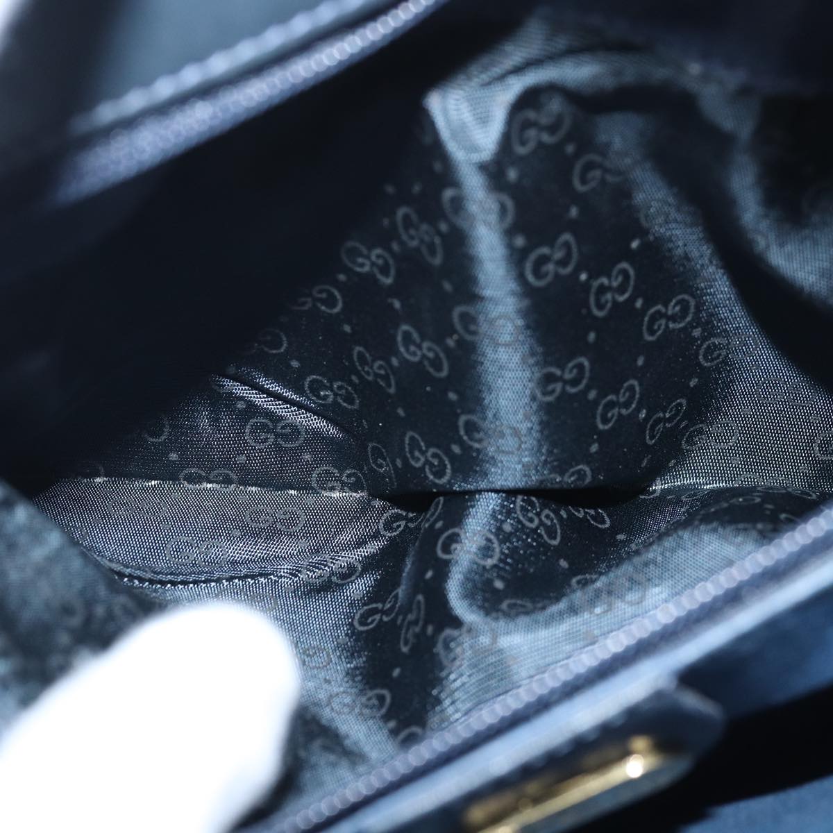 GUCCI Micro GG Supreme Shoulder Bag Navy 001 14 5364 ep4687