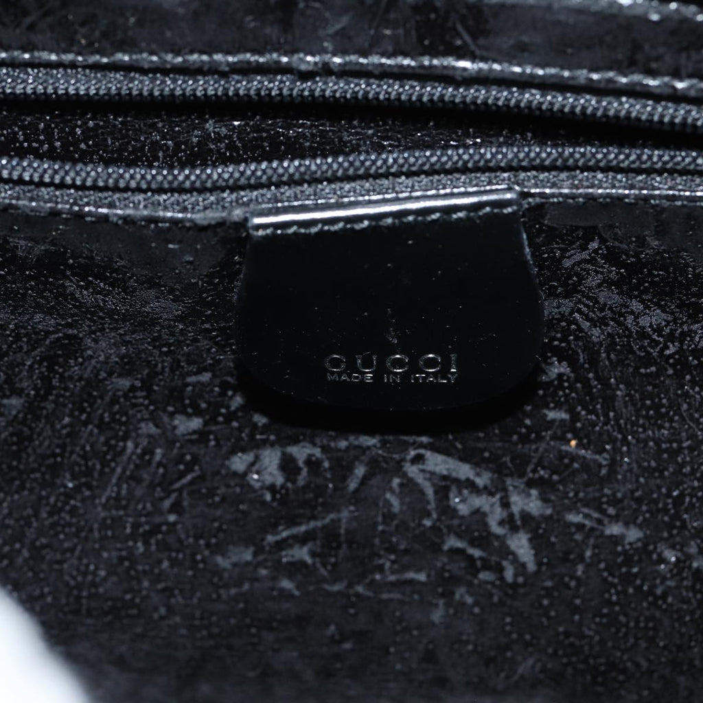 GUCCI Shoulder Bag Enamel Black 000 1013 0506 ep4698