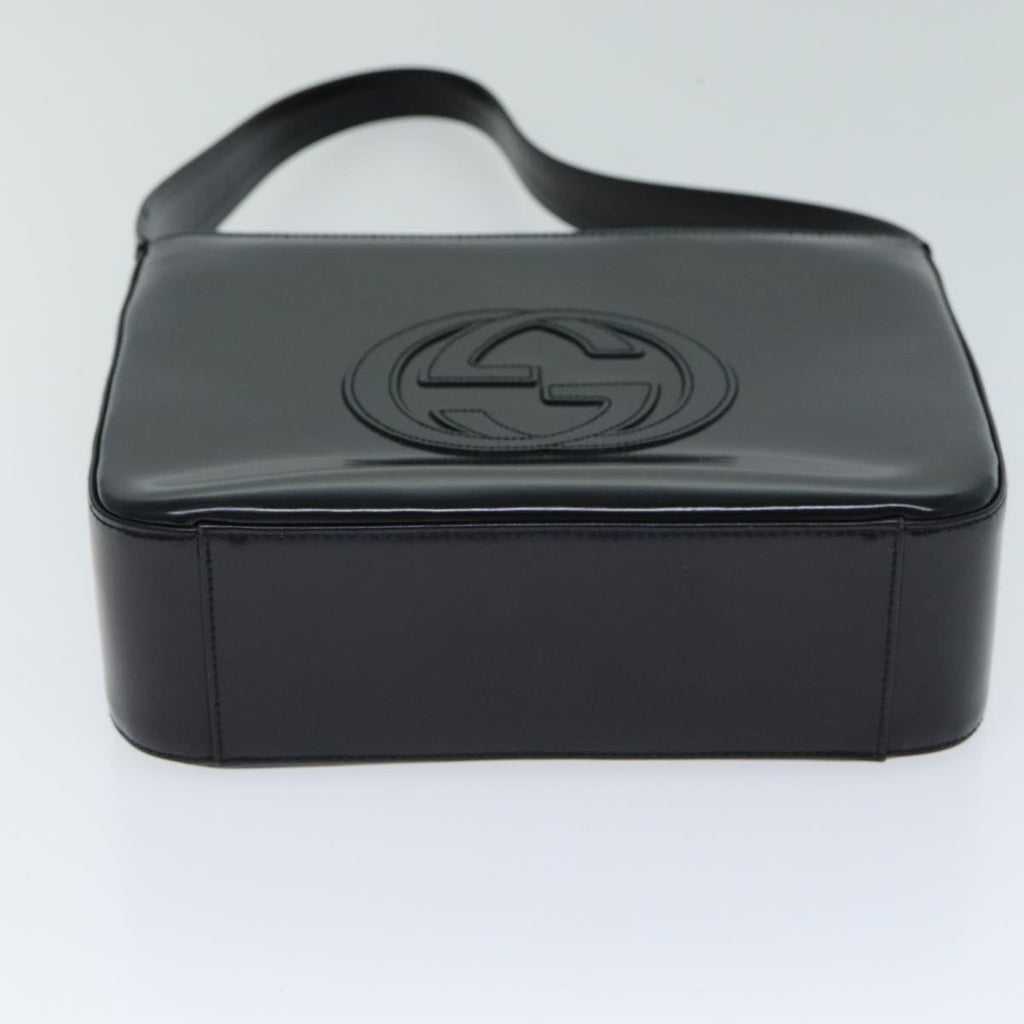 GUCCI Shoulder Bag Enamel Black 000 1013 0506 ep4698