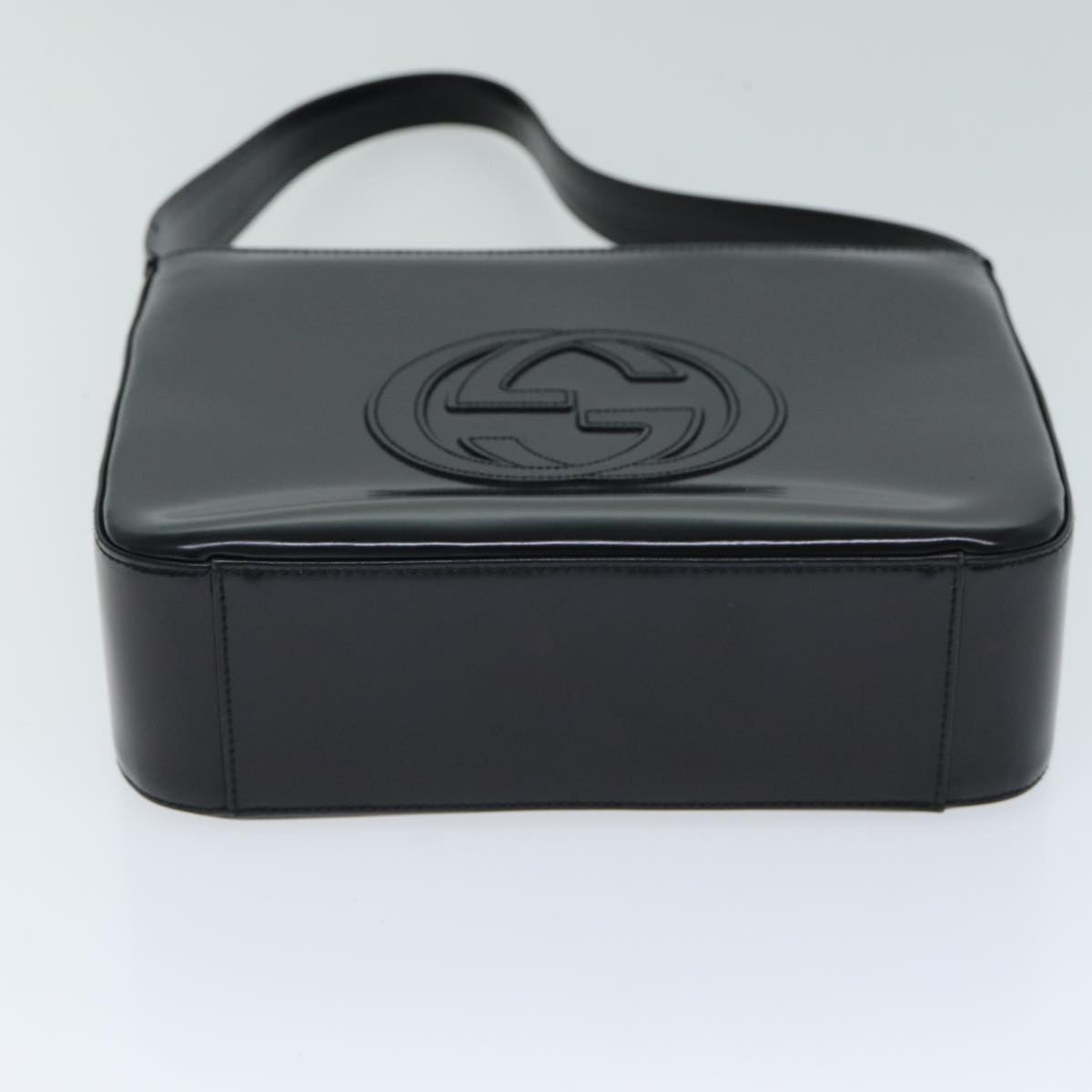 GUCCI Shoulder Bag Enamel Black 000 1013 0506 ep4698