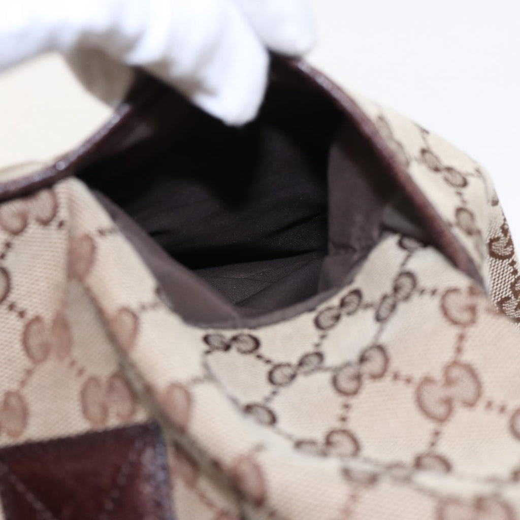 GUCCI GG Canvas Web Sherry Line Tote Bag Beige Green Red 155524 ep4699