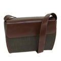 GUCCI Shoulder Bag Canvas Leather Brown ep4702