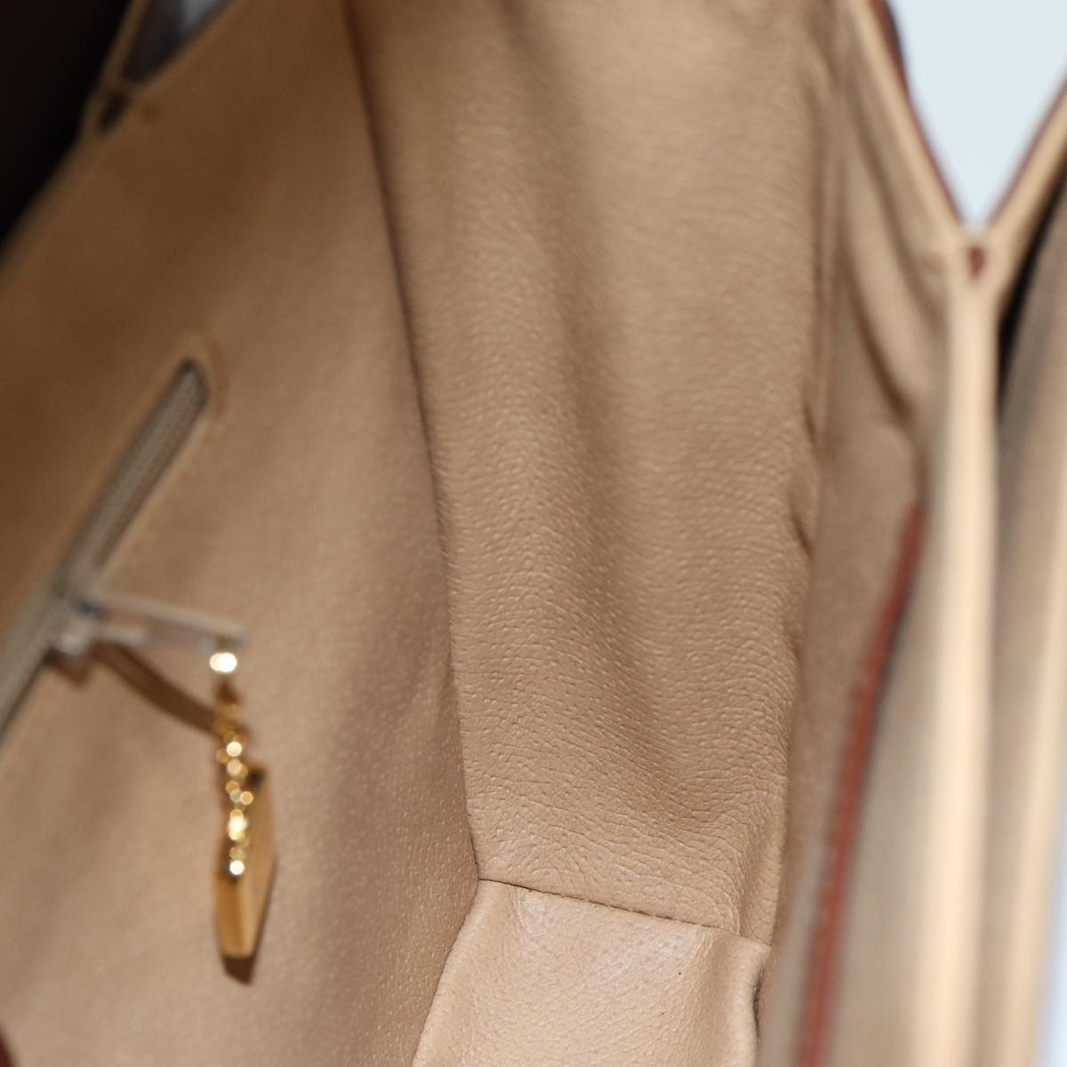 GUCCI Shoulder Bag Canvas Leather Brown ep4702