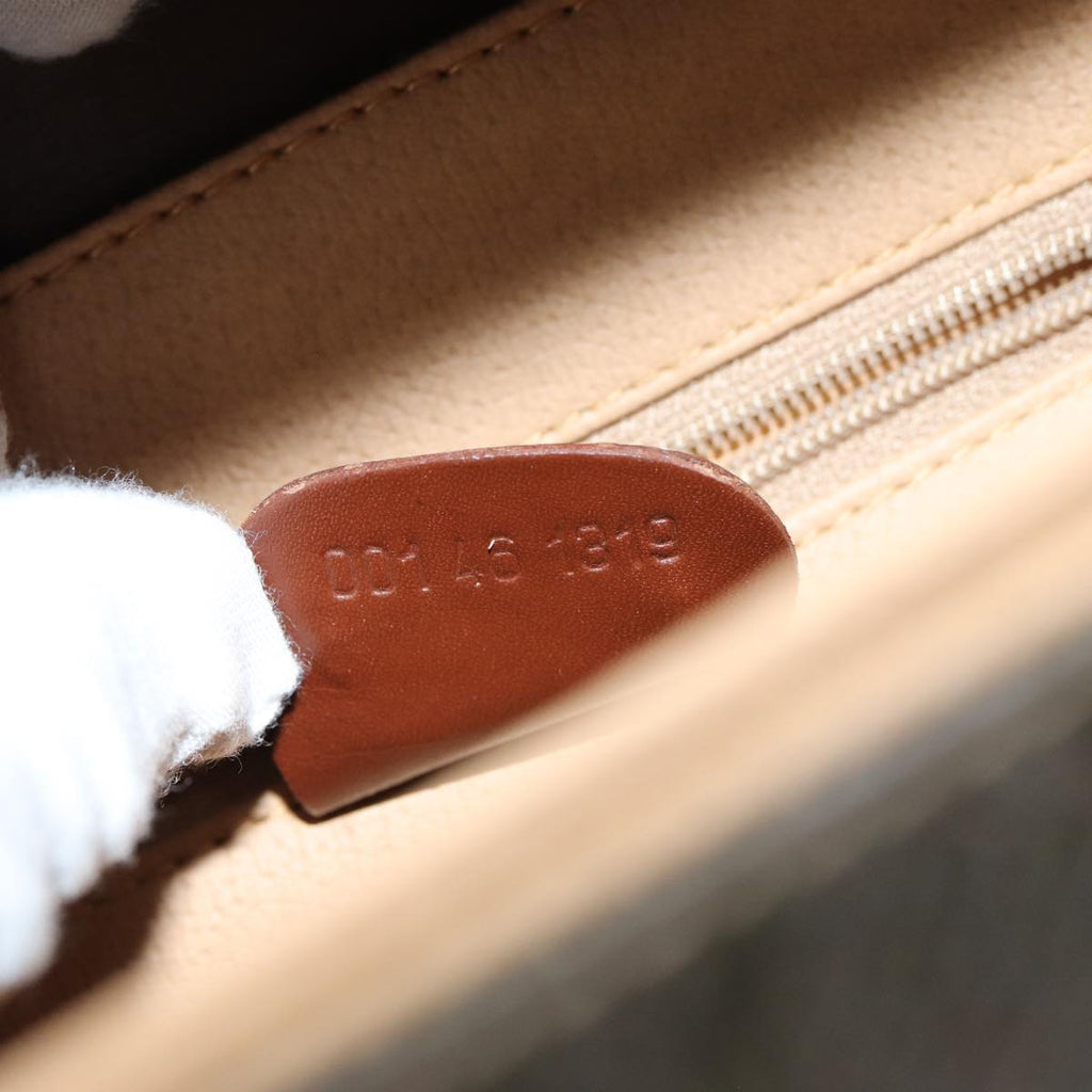 GUCCI Shoulder Bag Canvas Leather Brown ep4702