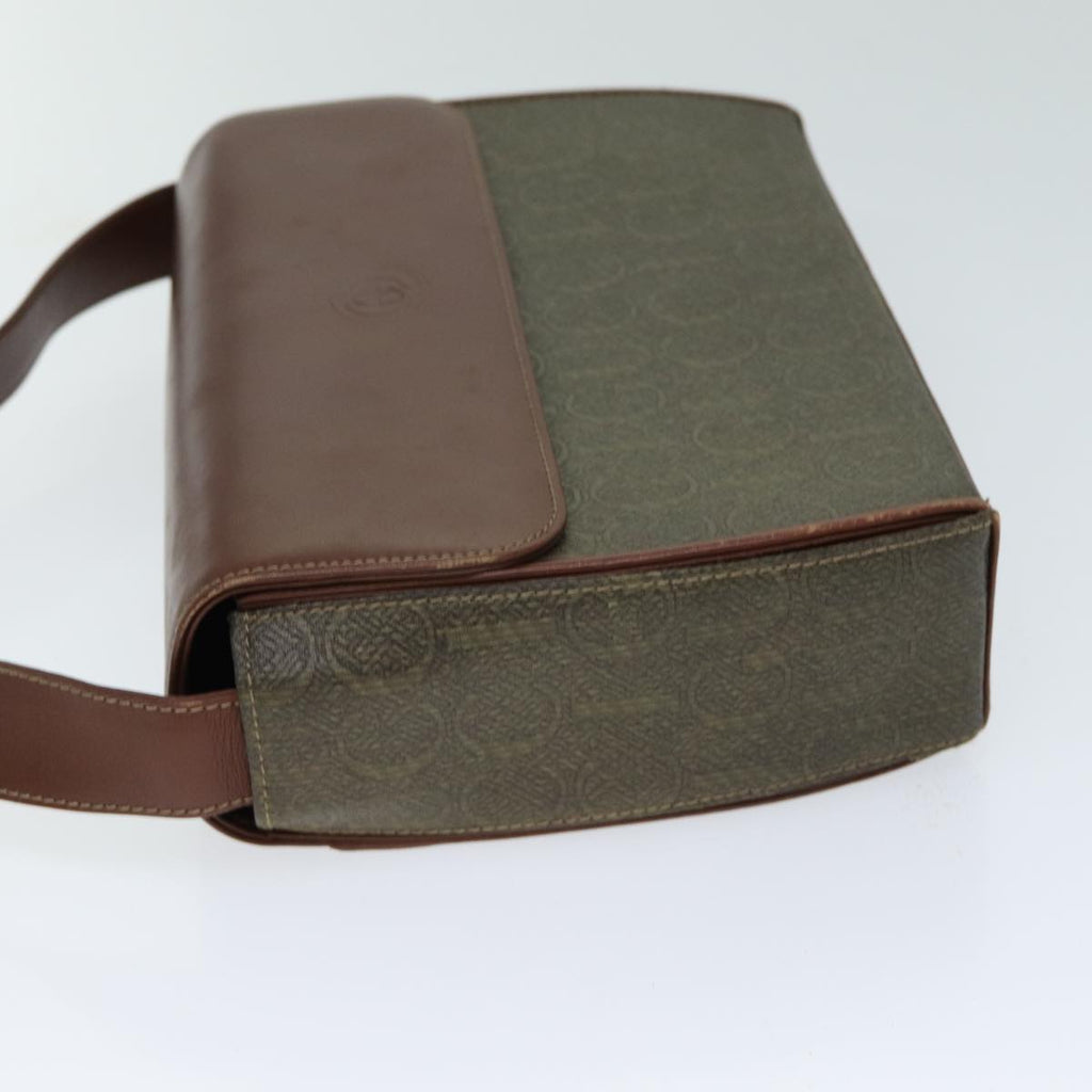 GUCCI Shoulder Bag Canvas Leather Brown ep4702
