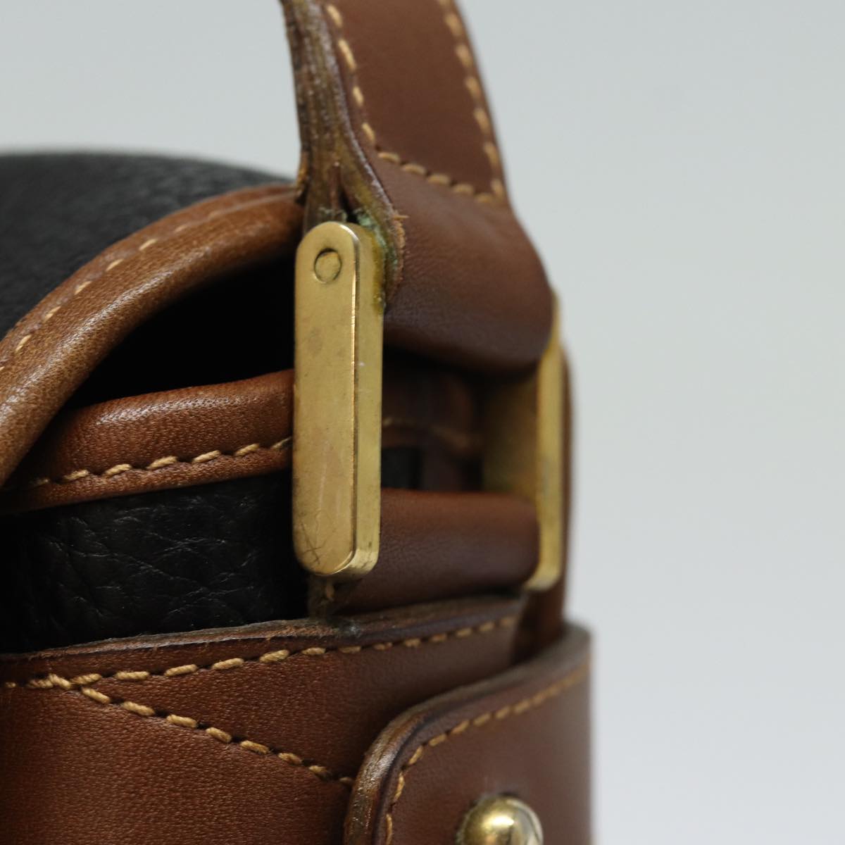 GUCCI Shoulder Bag Leather Black ep4707