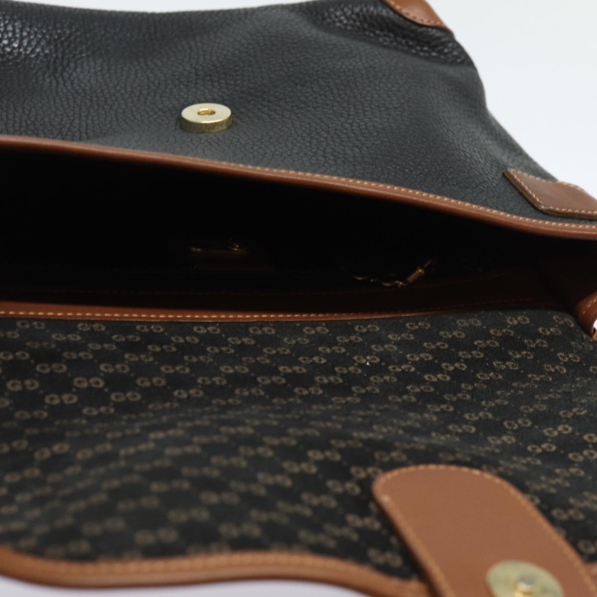GUCCI Shoulder Bag Leather Black ep4707