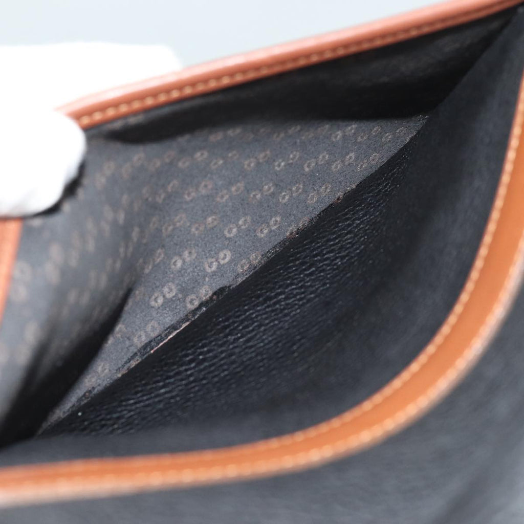 GUCCI Shoulder Bag Leather Black ep4707