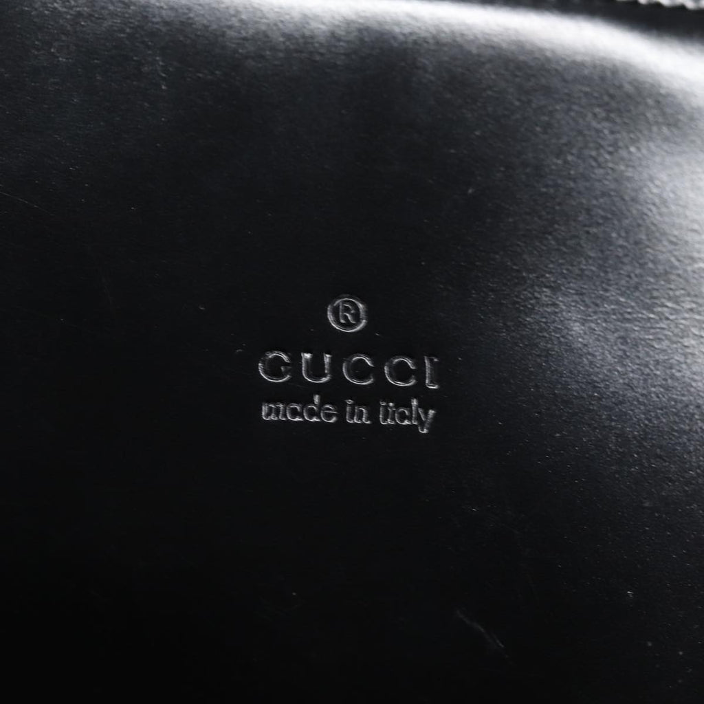 GUCCI Web Sherry Line Shoulder Bag Enamel Black Red Green ep4721