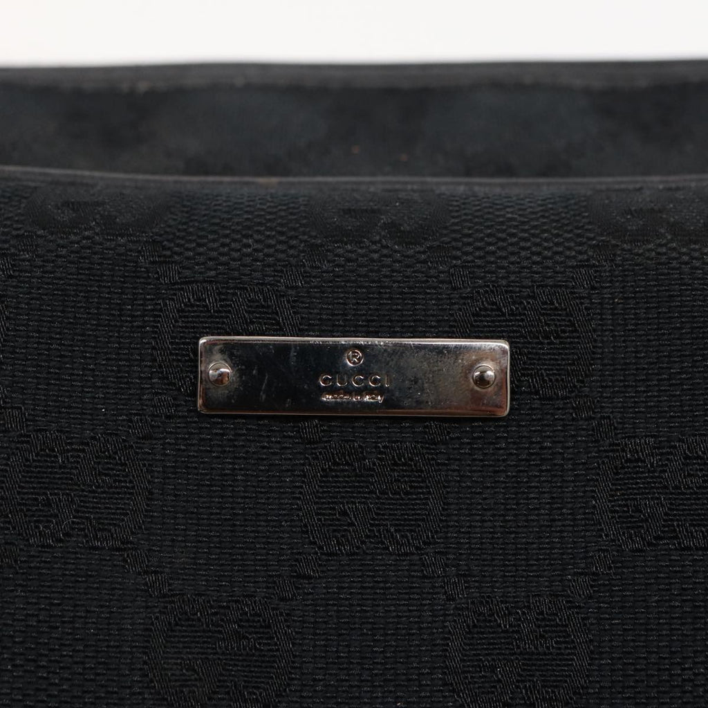 GUCCI GG Canvas Shoulder Bag Black 002 1115 ep4726