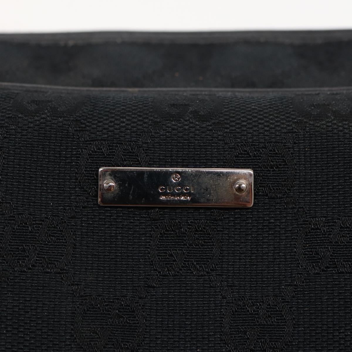 GUCCI GG Canvas Shoulder Bag Black 002 1115 ep4726