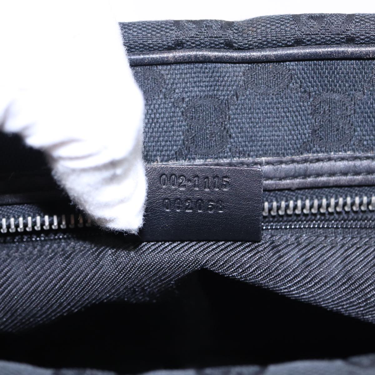 GUCCI GG Canvas Shoulder Bag Black 002 1115 ep4726