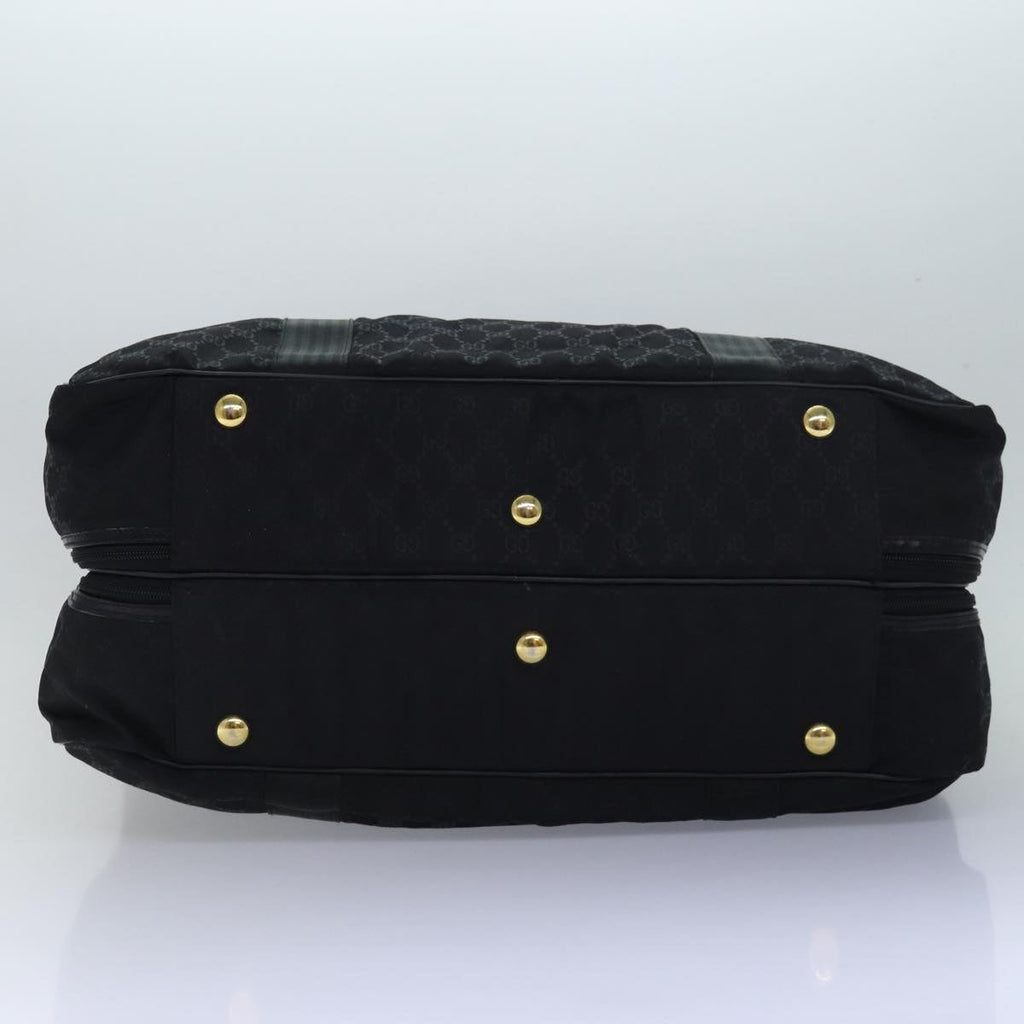 GUCCI GG Canvas Travel Case Boston Bag Black 012 1095 3674 ep4732