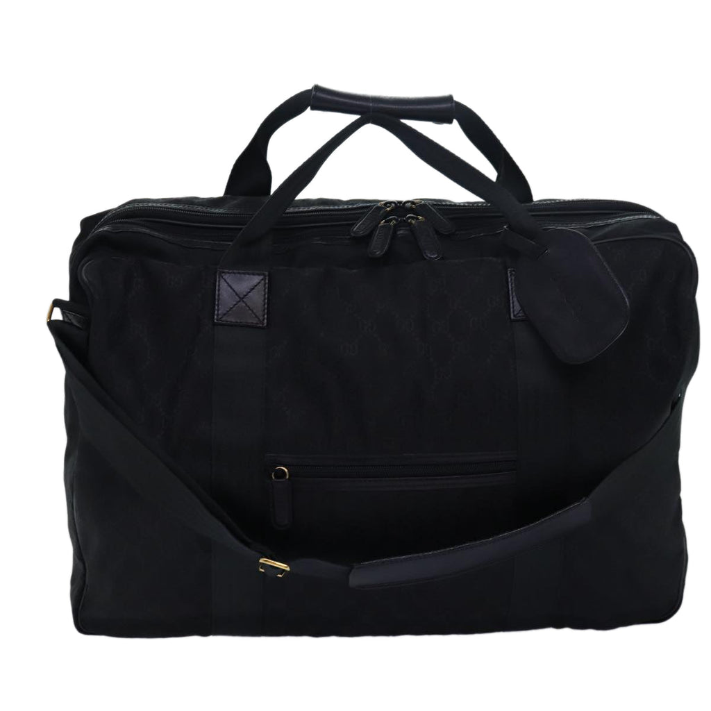 GUCCI GG Canvas Travel Case Boston Bag Black 012 1095 3674 ep4732