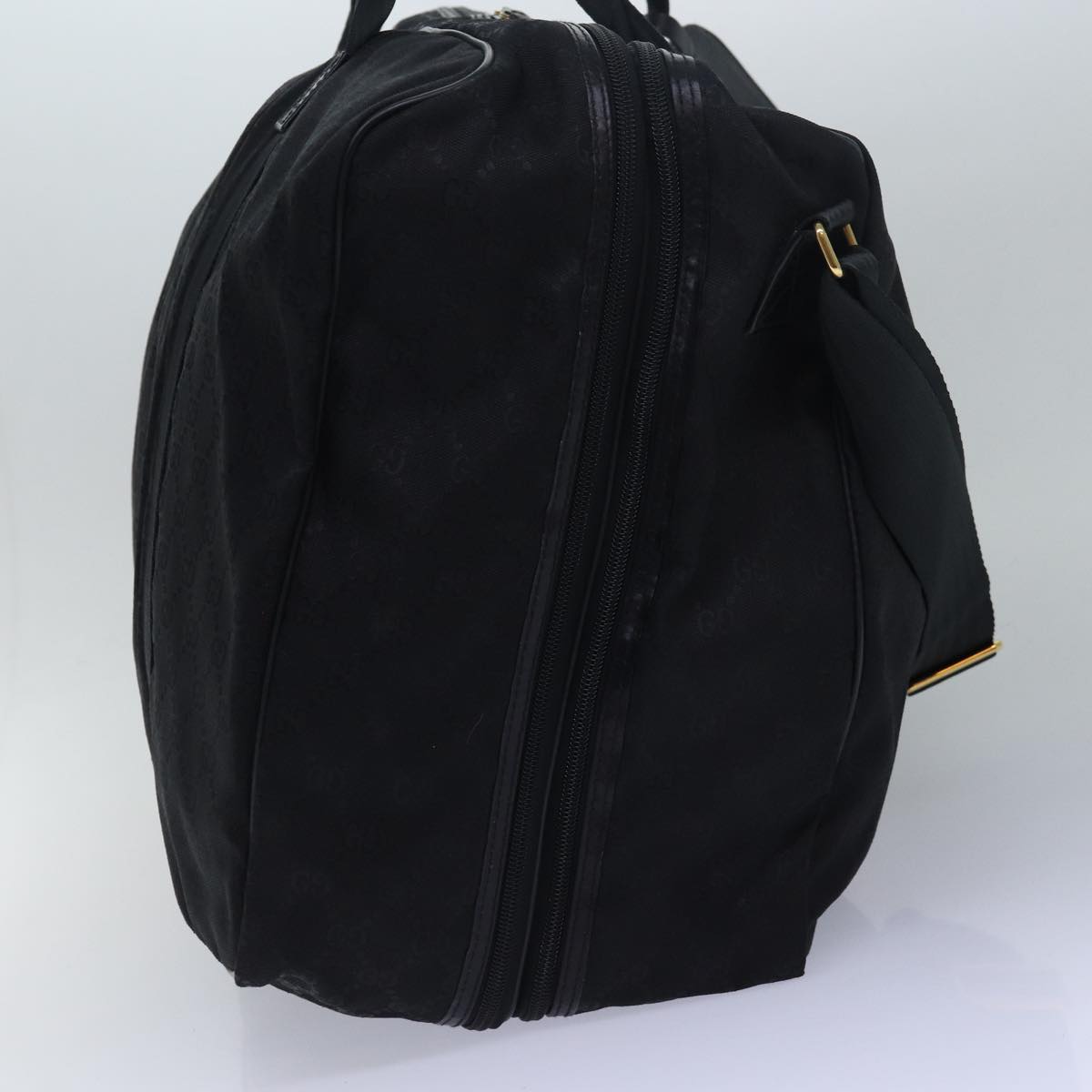 GUCCI GG Canvas Travel Case Boston Bag Black 012 1095 3674 ep4732