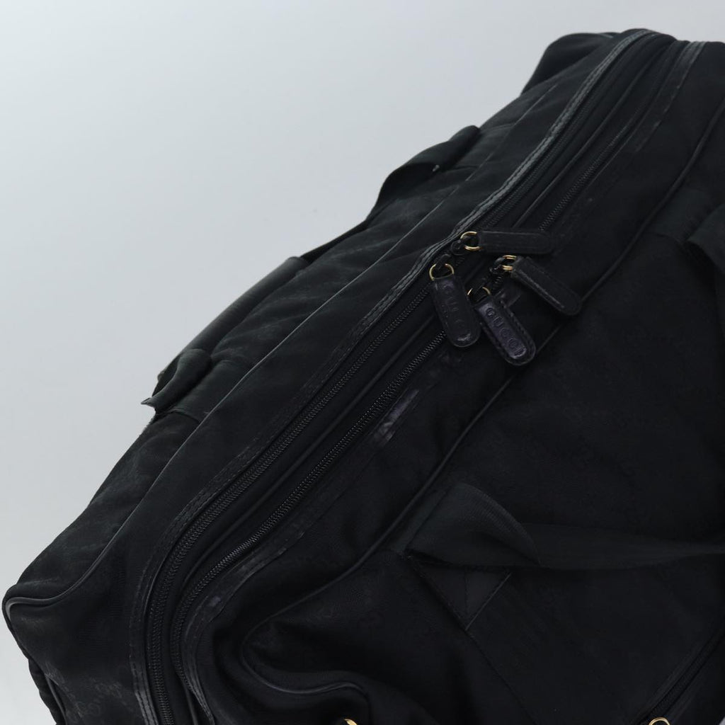 GUCCI GG Canvas Travel Case Boston Bag Black 012 1095 3674 ep4732