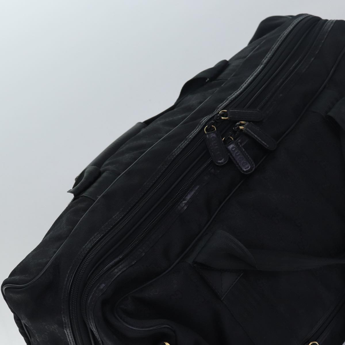 GUCCI GG Canvas Travel Case Boston Bag Black 012 1095 3674 ep4732