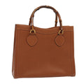 GUCCI Bamboo Hand Bag Leather Brown 002 2853 0260 0 ep4734