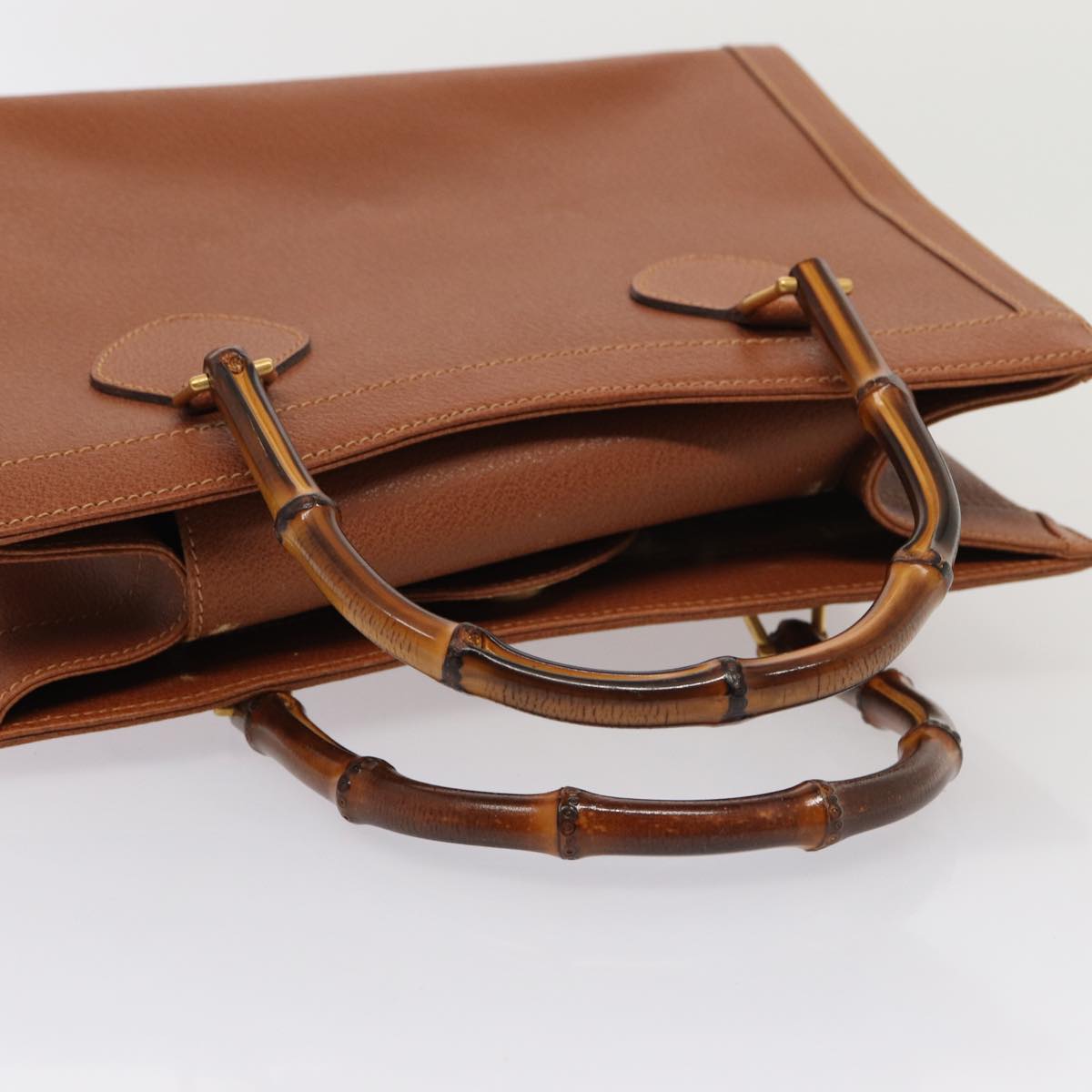 GUCCI Bamboo Hand Bag Leather Brown 002 2853 0260 0 ep4734
