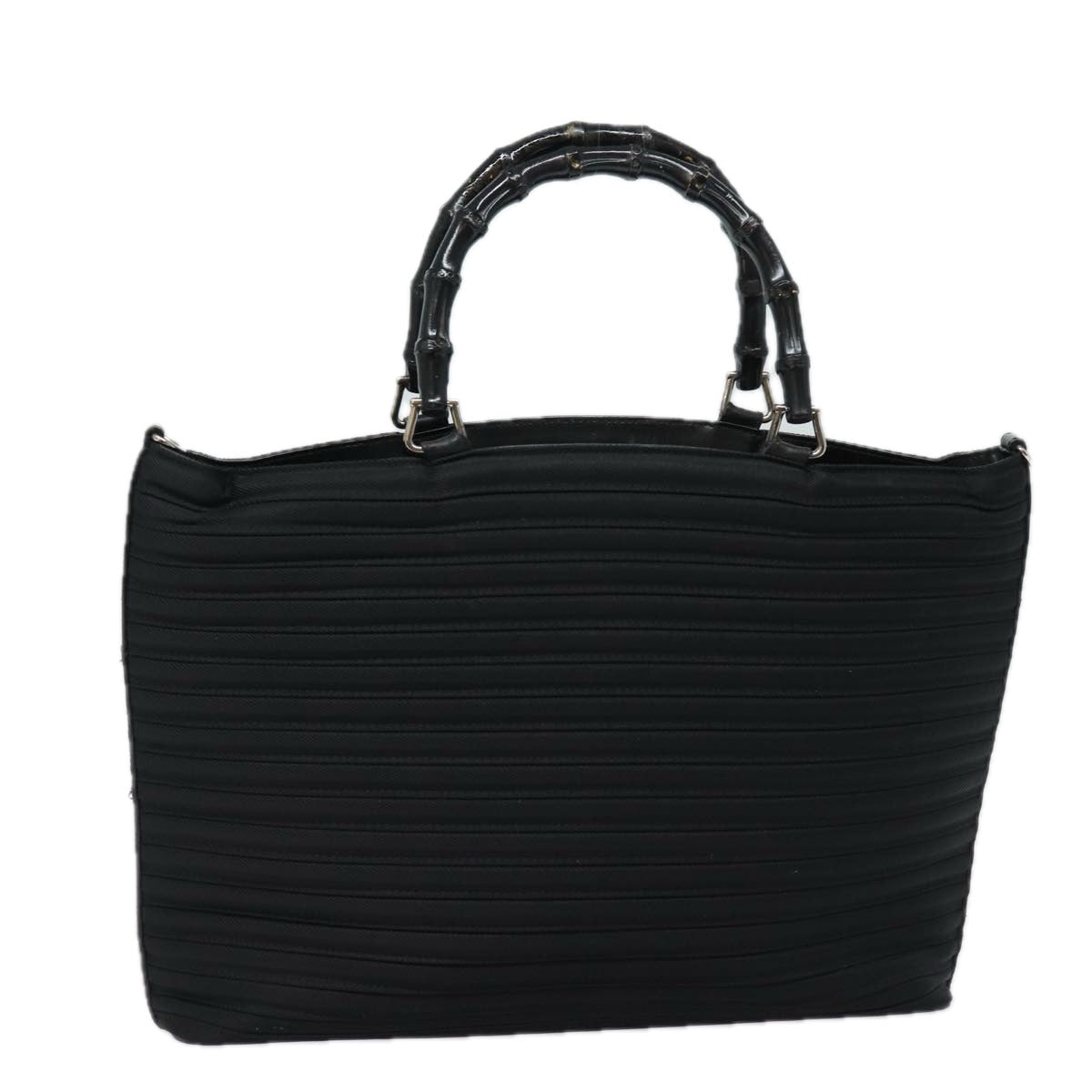 GUCCI Bamboo Hand Bag Nylon Black 002 1998 0352 ep4735