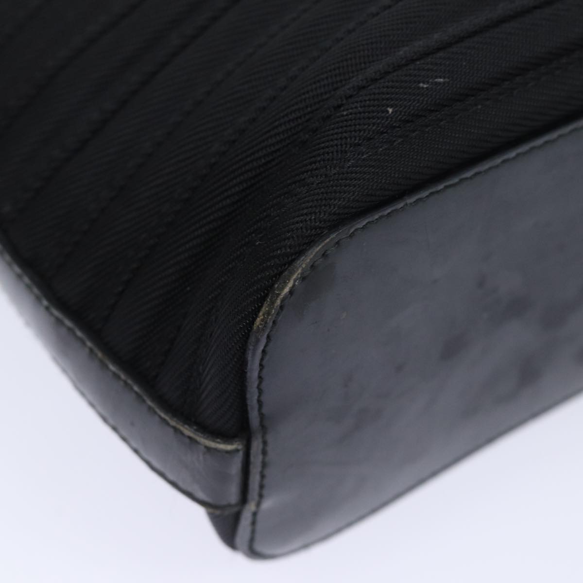 GUCCI Bamboo Hand Bag Nylon Black 002 1998 0352 ep4735