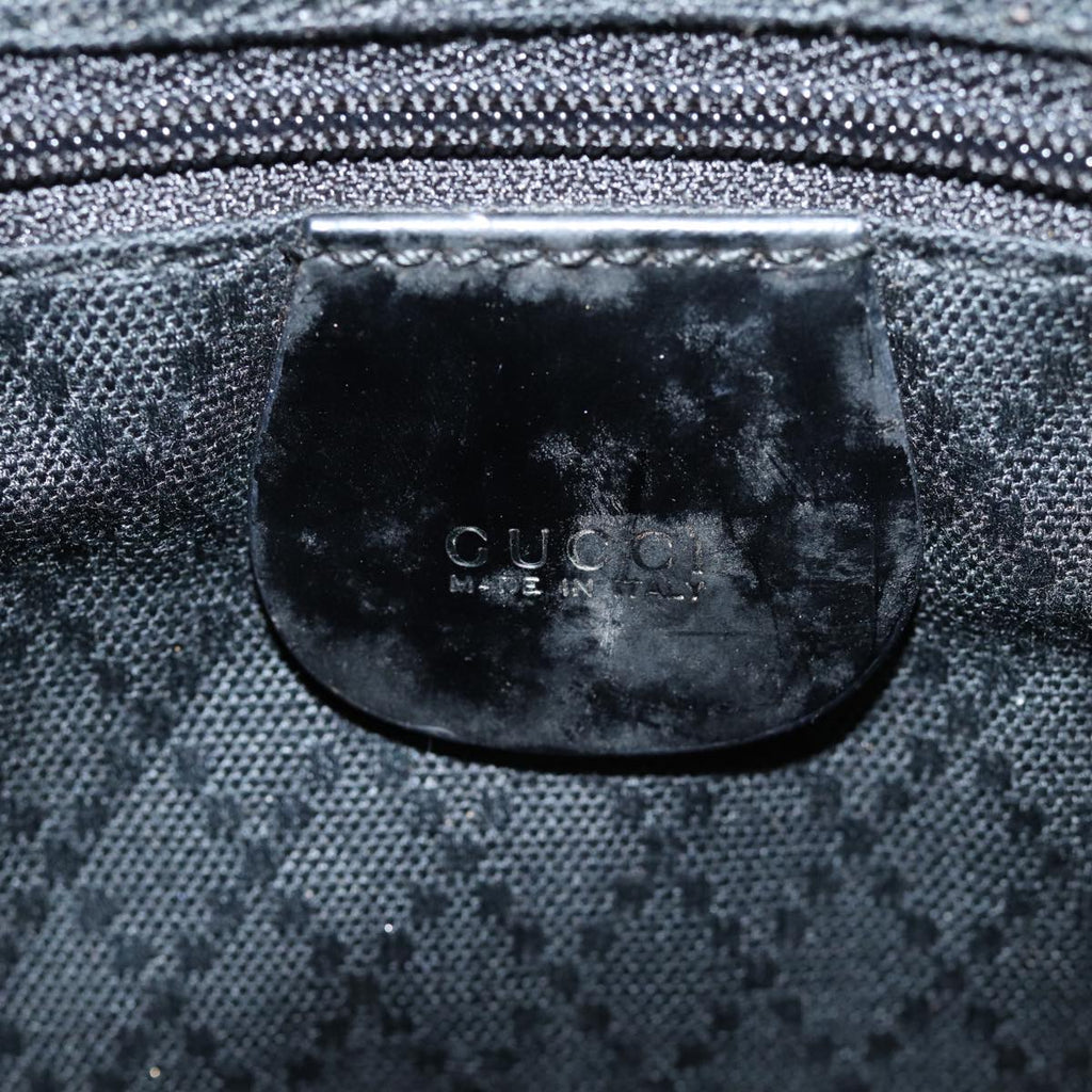 GUCCI Bamboo Hand Bag Nylon Black 002 1998 0352 ep4735