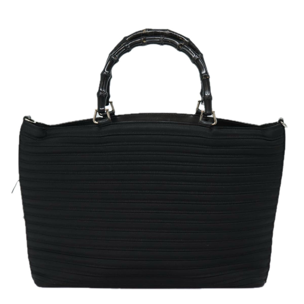 GUCCI Bamboo Hand Bag Nylon Black 002 1998 0352 ep4735