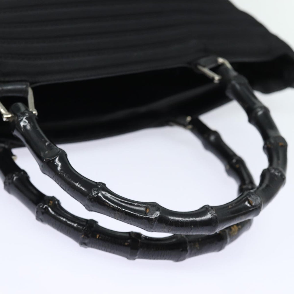 GUCCI Bamboo Hand Bag Nylon Black 002 1998 0352 ep4735