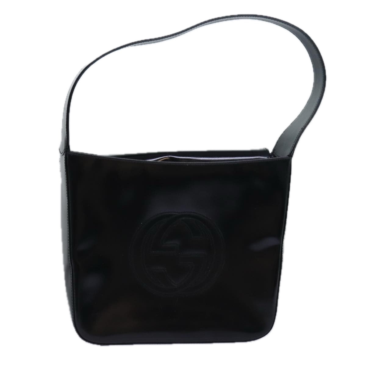 GUCCI Shoulder Bag Enamel Black 000 1013 0506 ep4738