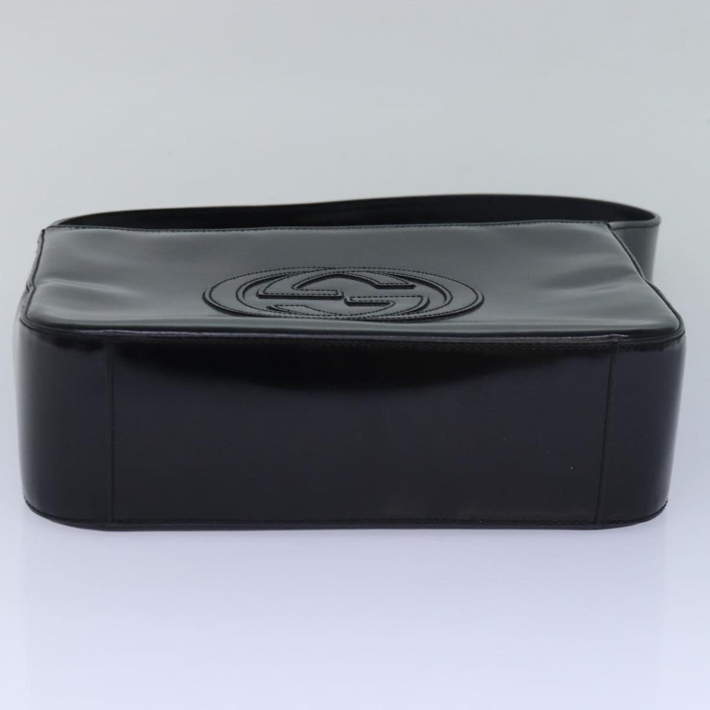 GUCCI Shoulder Bag Enamel Black 000 1013 0506 ep4738