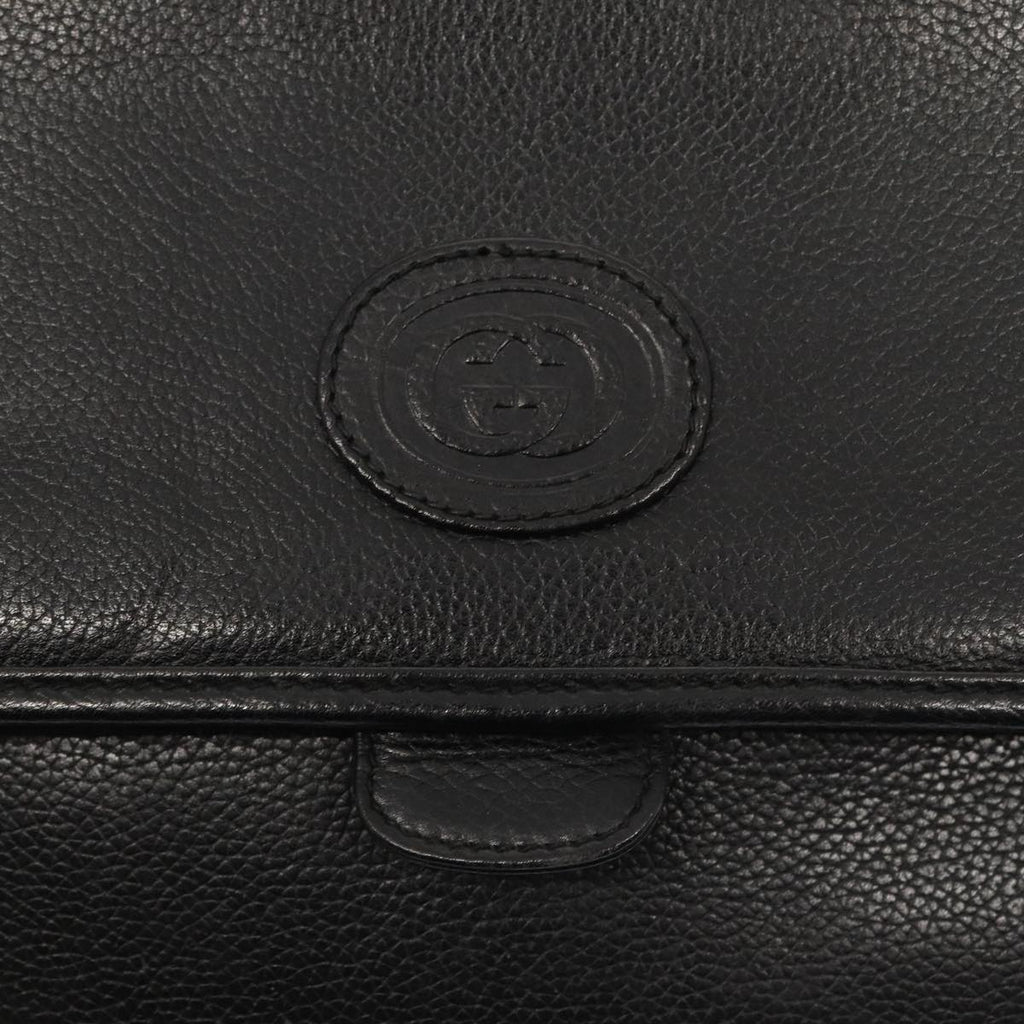 GUCCI Shoulder Bag Leather Black 004 86 0222 ep4739