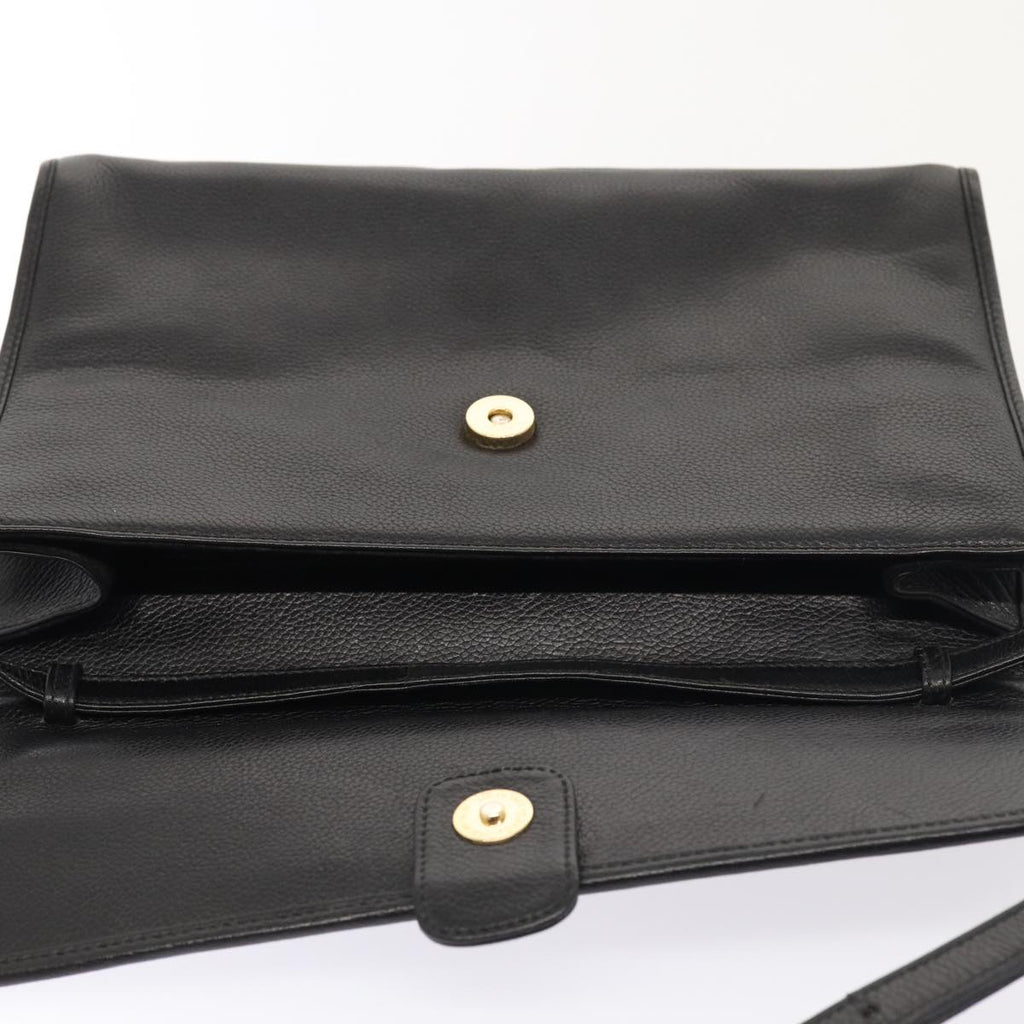 GUCCI Shoulder Bag Leather Black 004 86 0222 ep4739