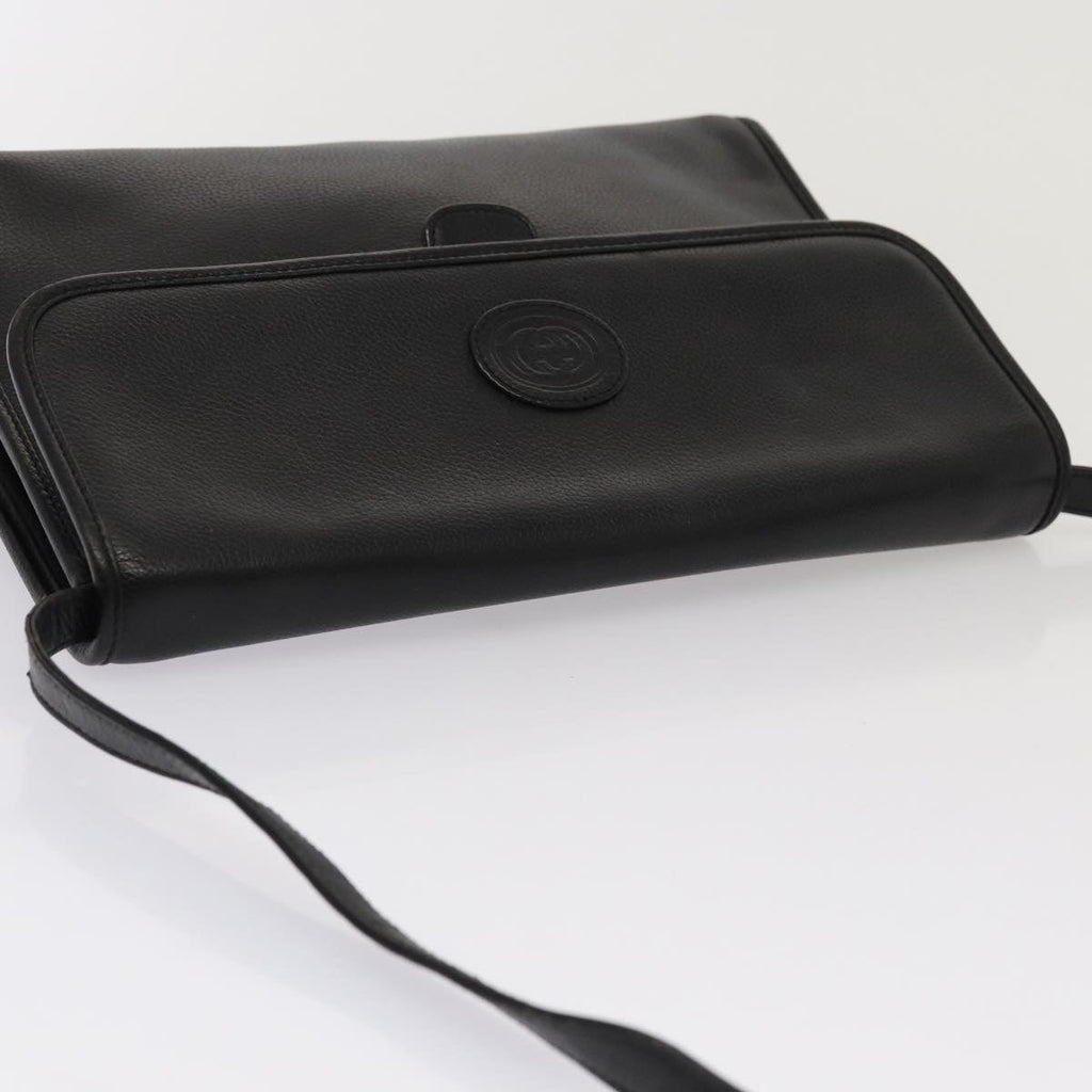 GUCCI Shoulder Bag Leather Black 004 86 0222 ep4739