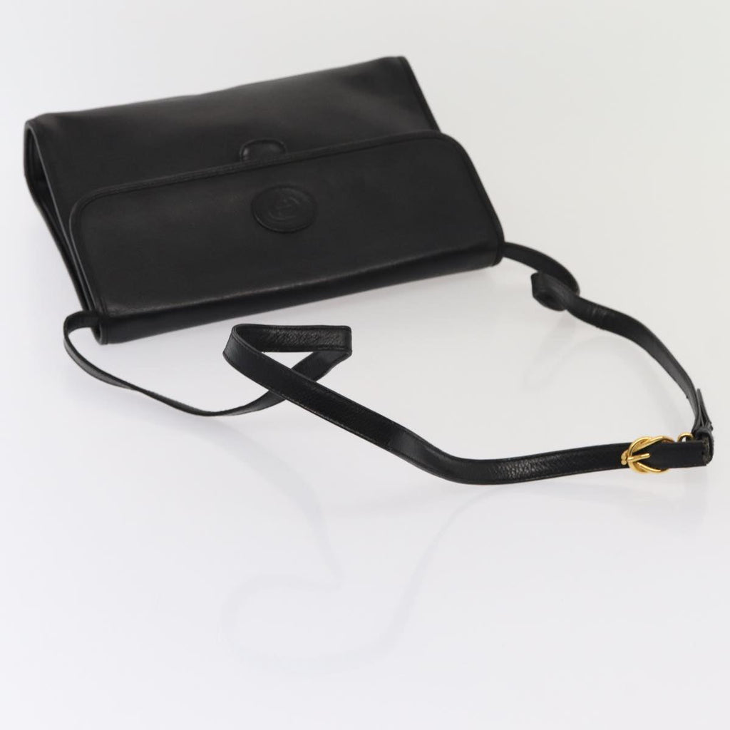 GUCCI Shoulder Bag Leather Black 004 86 0222 ep4739