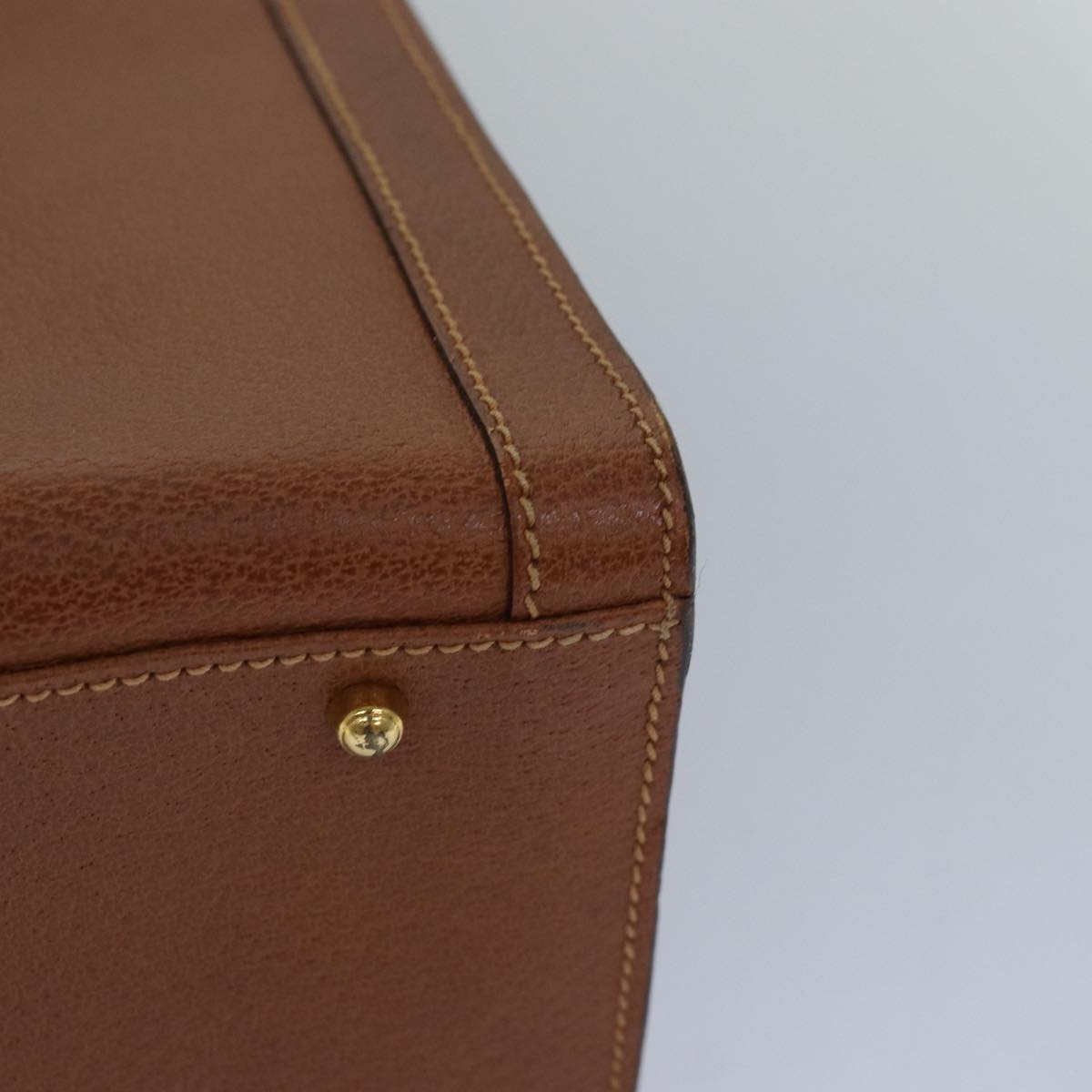 GUCCI Bamboo Hand Bag Leather Brown ep4740