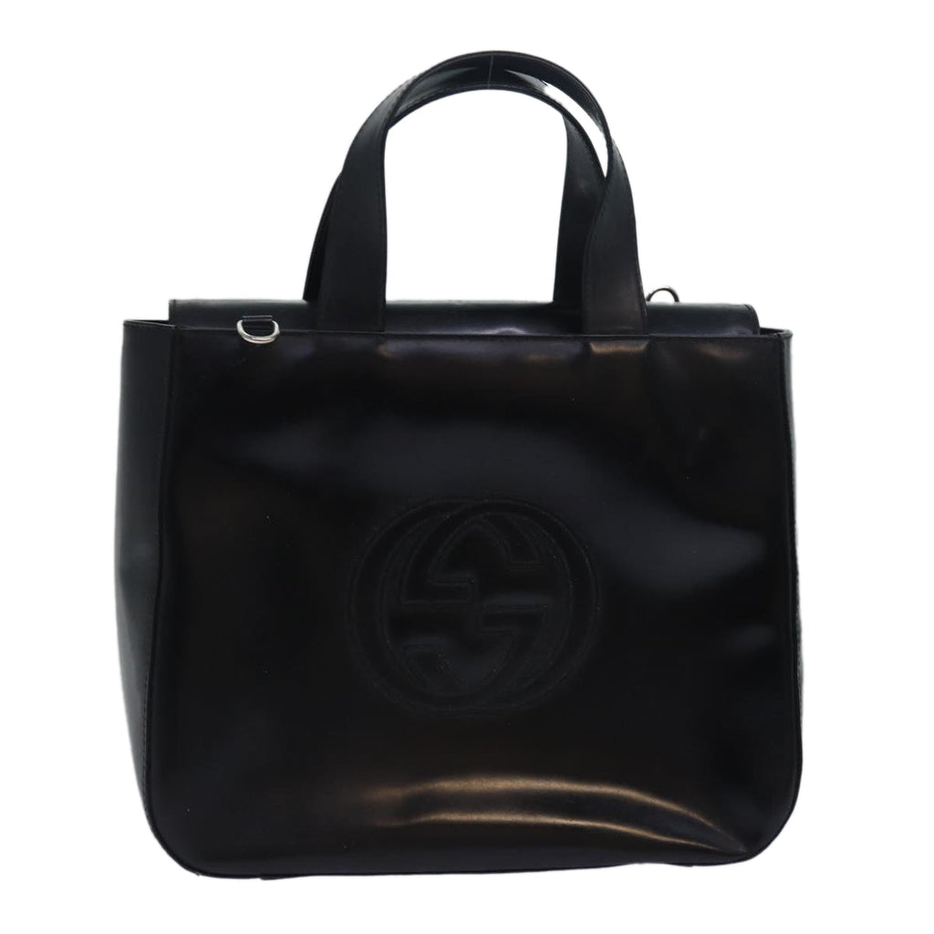 GUCCI Soho Hand Bag Patent leather Black 000 1013 0504 ep4745