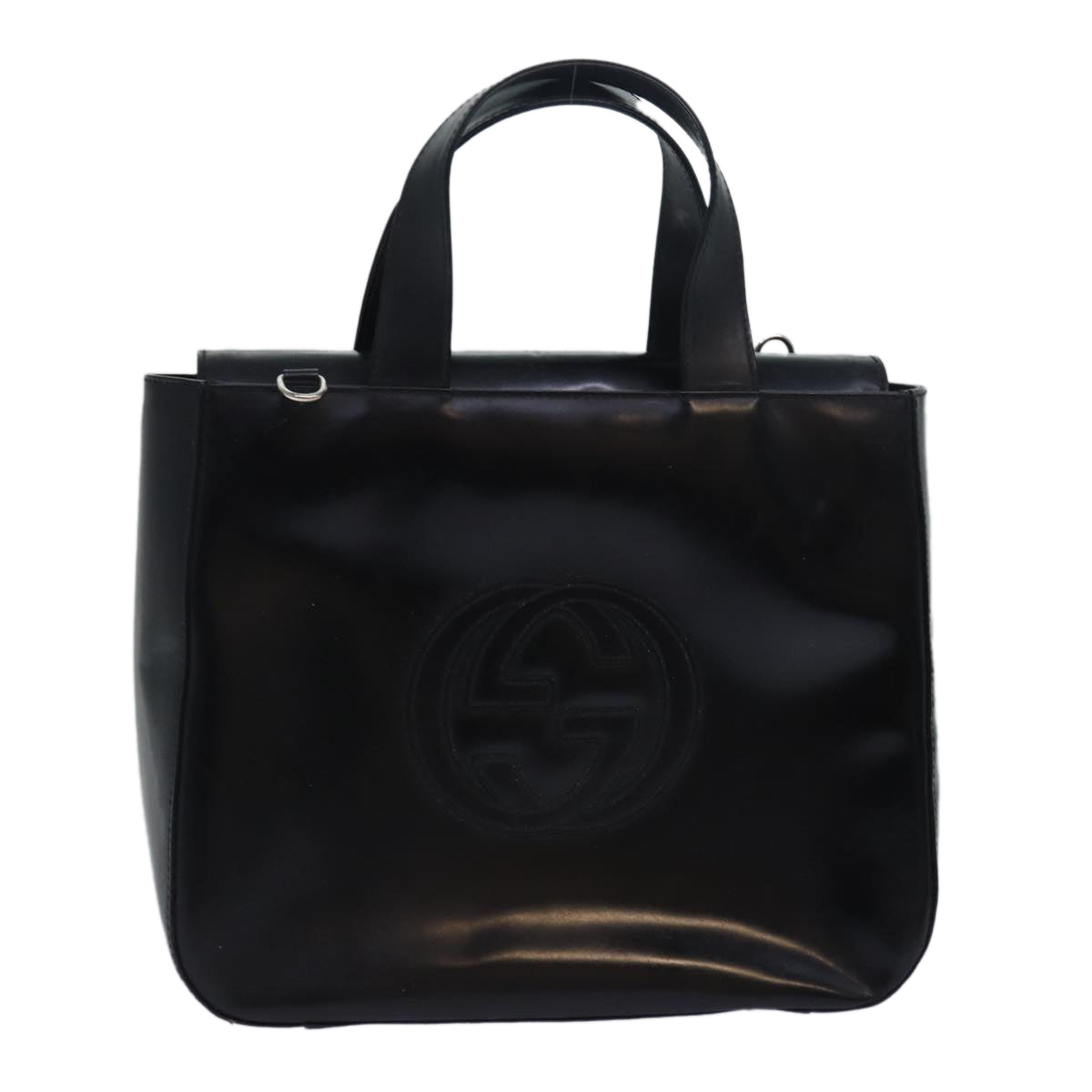 GUCCI Soho Hand Bag Patent leather Black 000 1013 0504 ep4745