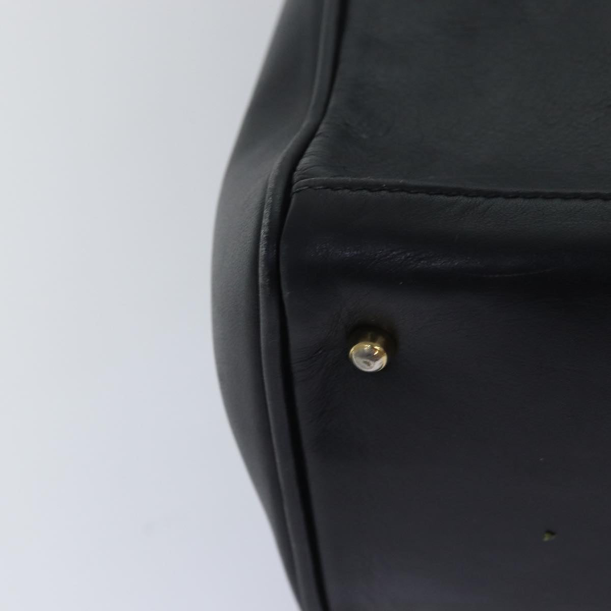 GUCCI Bamboo Hand Bag Leather Black ep4747