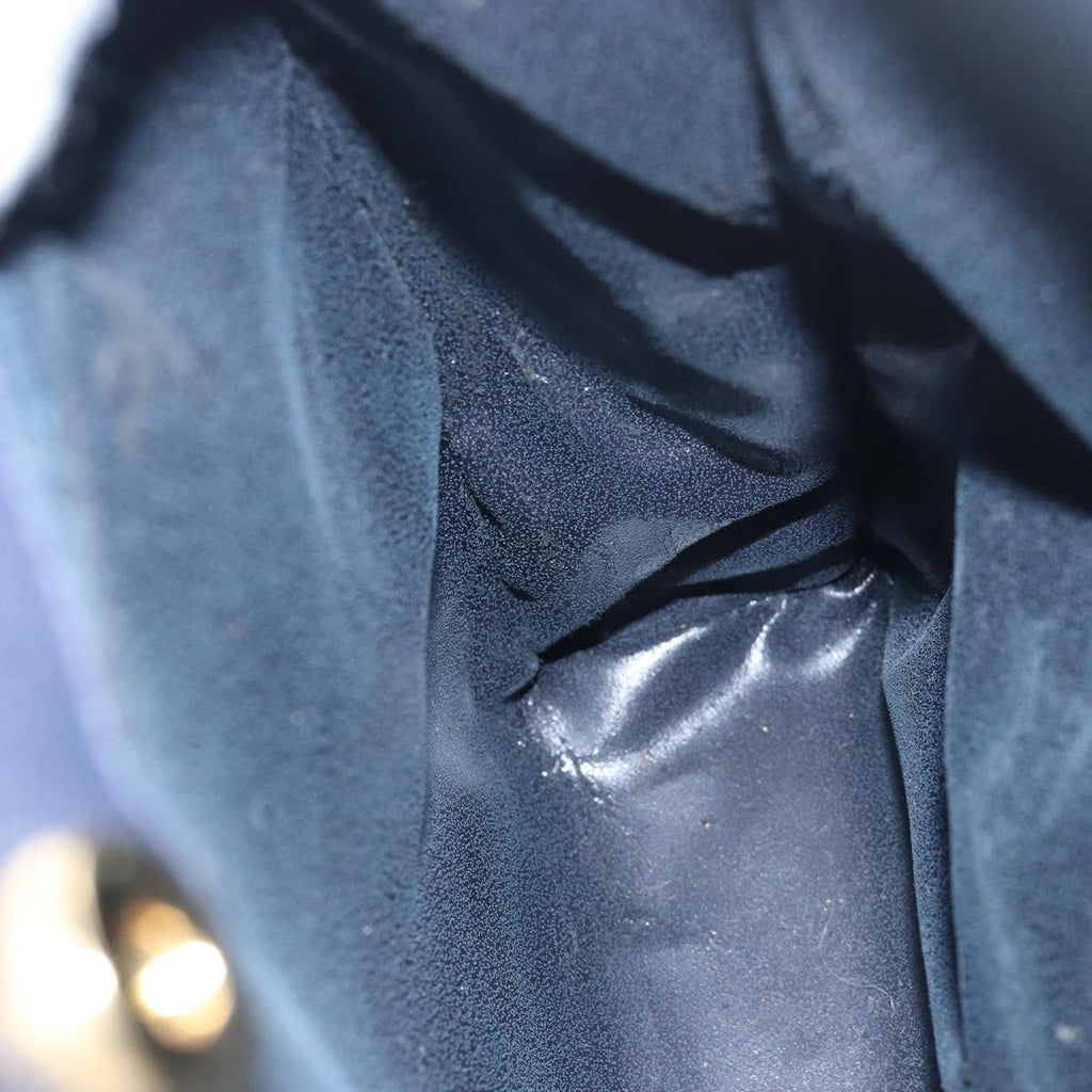 GUCCI Bamboo Hand Bag Suede Navy 002 123 0260 ep4750