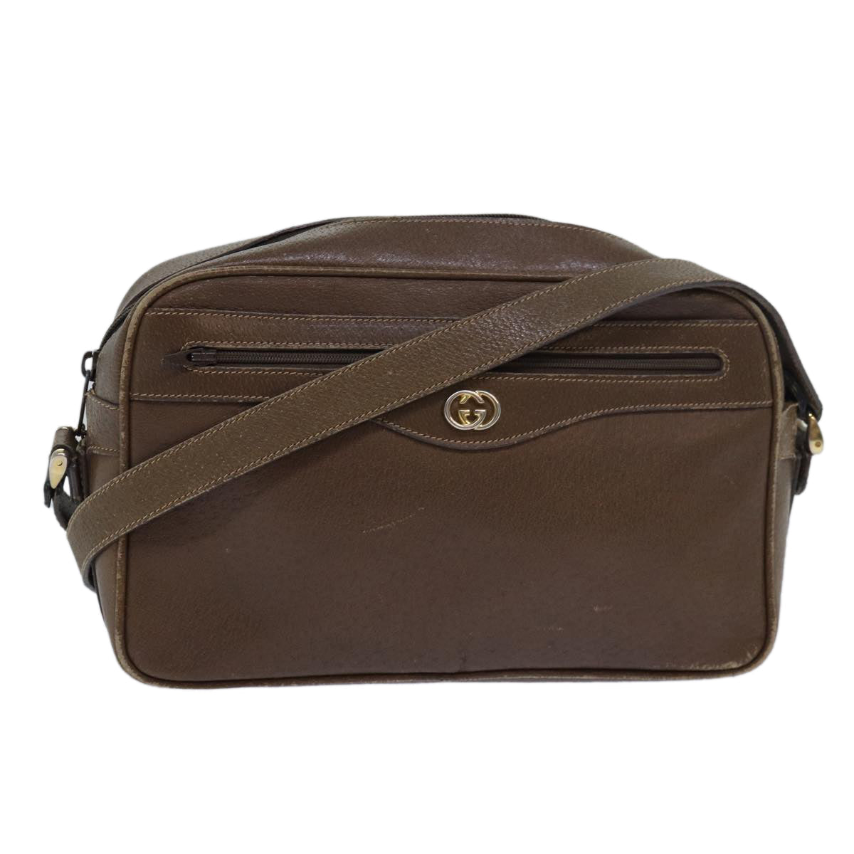 GUCCI Shoulder Bag Leather Brown 001 1051 1231 ep4753