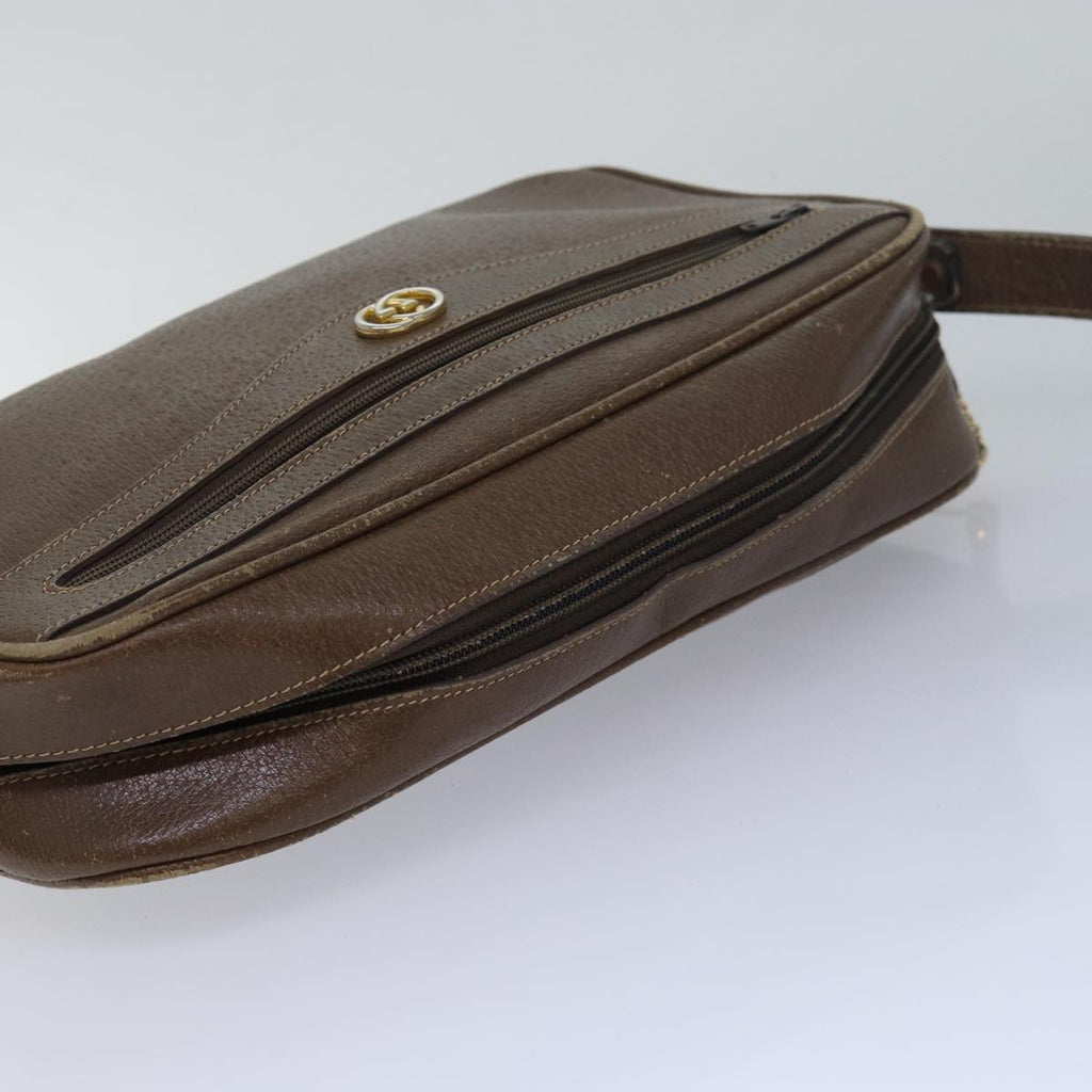 GUCCI Shoulder Bag Leather Brown 001 1051 1231 ep4753