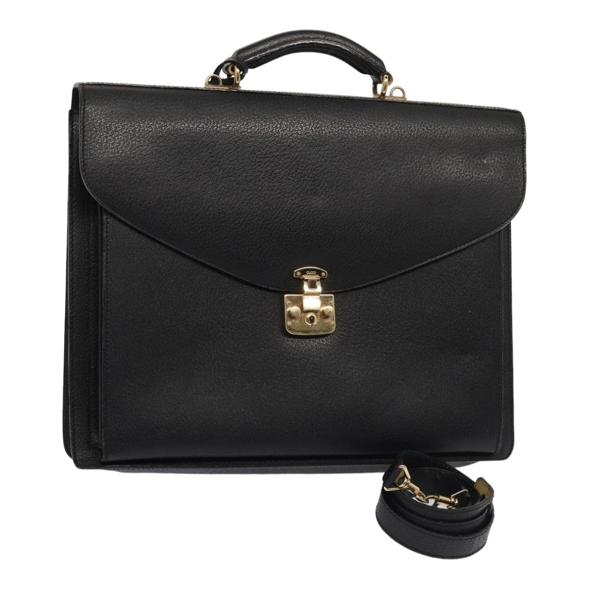 GUCCI Business Bag Leather 2way Black ep4781