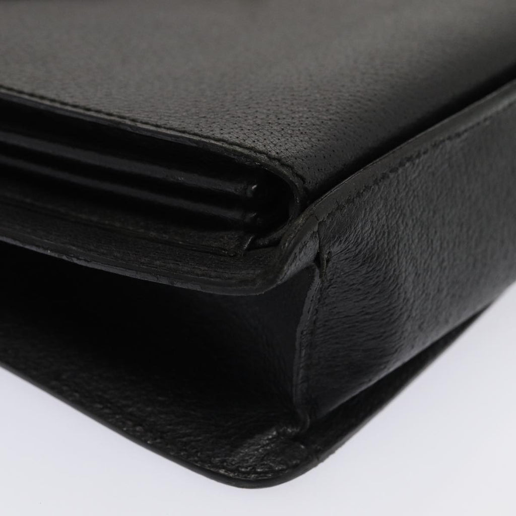GUCCI Business Bag Leather 2way Black ep4781