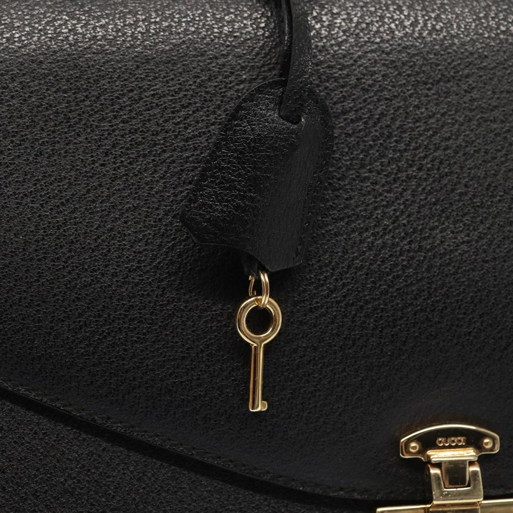 GUCCI Business Bag Leather 2way Black ep4781