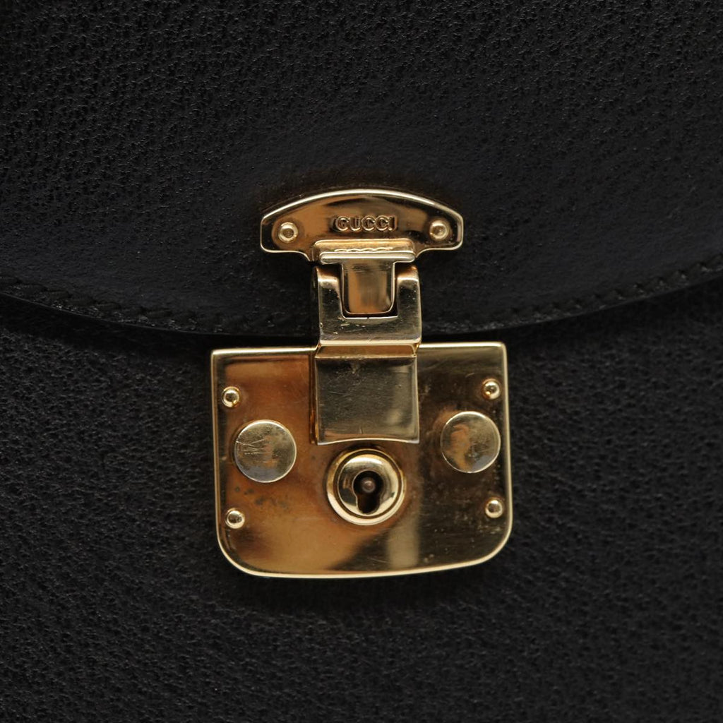 GUCCI Business Bag Leather 2way Black ep4781