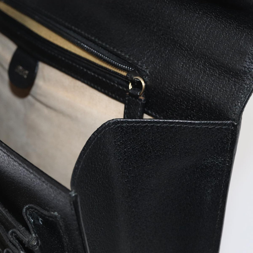 GUCCI Business Bag Leather 2way Black ep4781